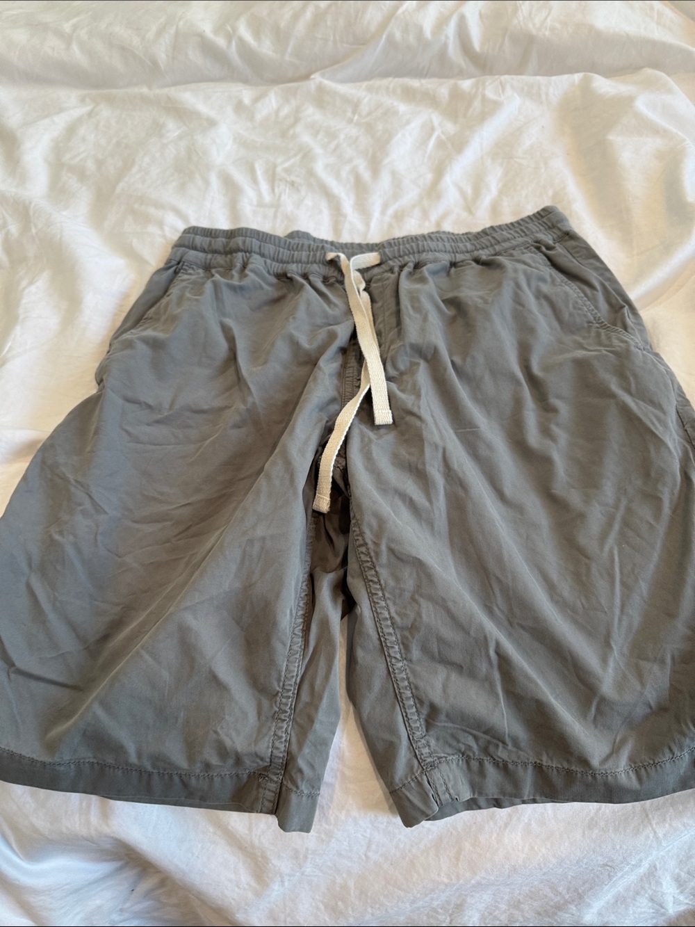 J. Crew Men's Gray Drawcord Athletic Shorts